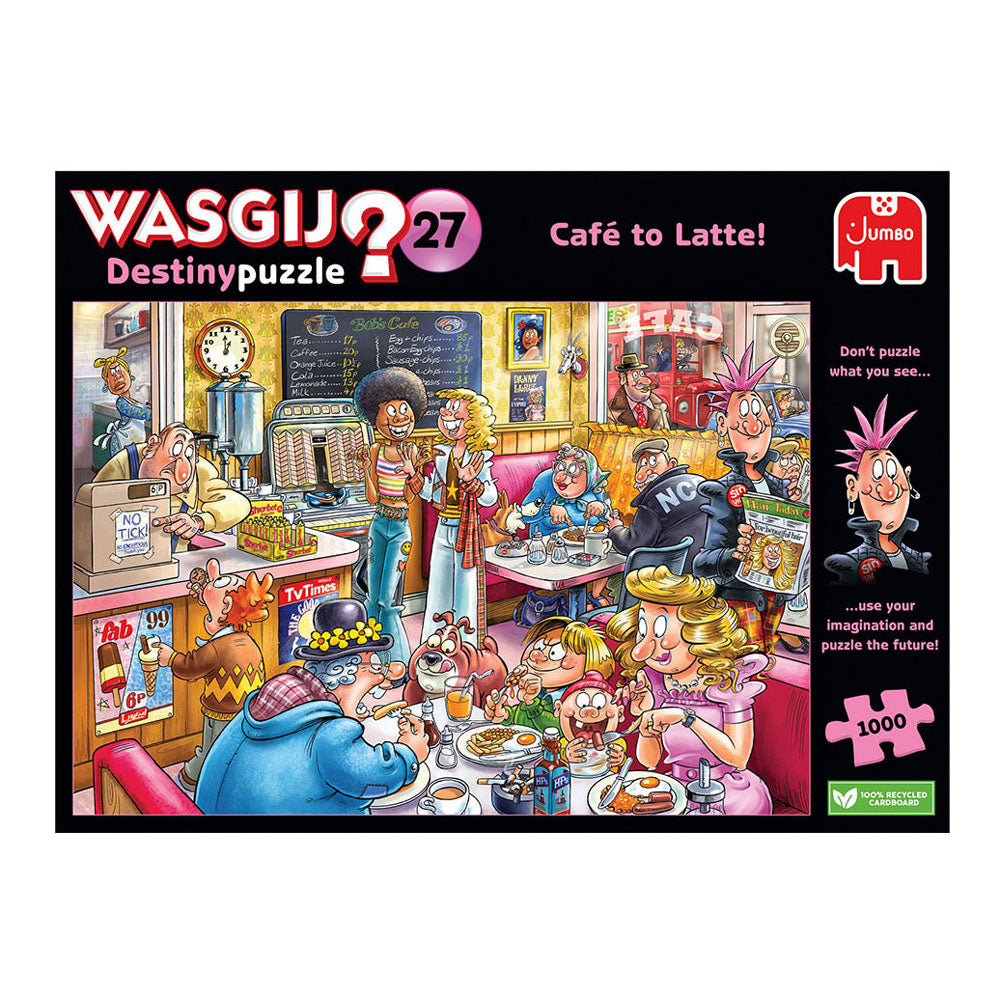 Jumbo wasgij destiny 27 legpuzzel - de koffieshop!, 1000st.