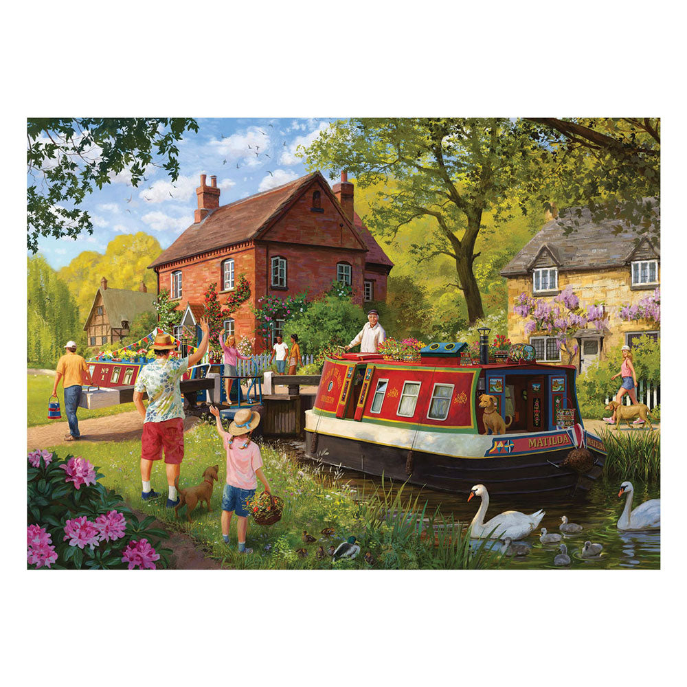 Jumbo valk beenpuzzel - plattelandssloten, 1000st.