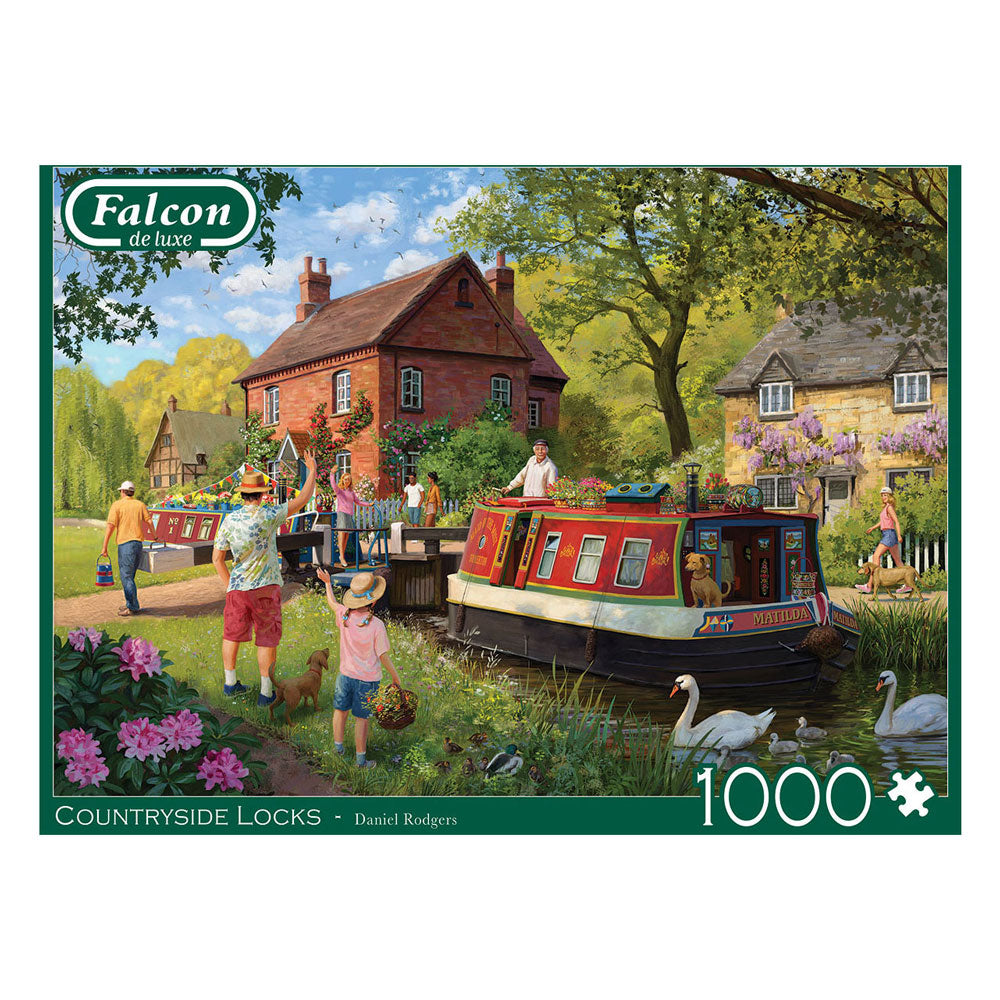 Jumbo valk beenpuzzel - plattelandssloten, 1000st.