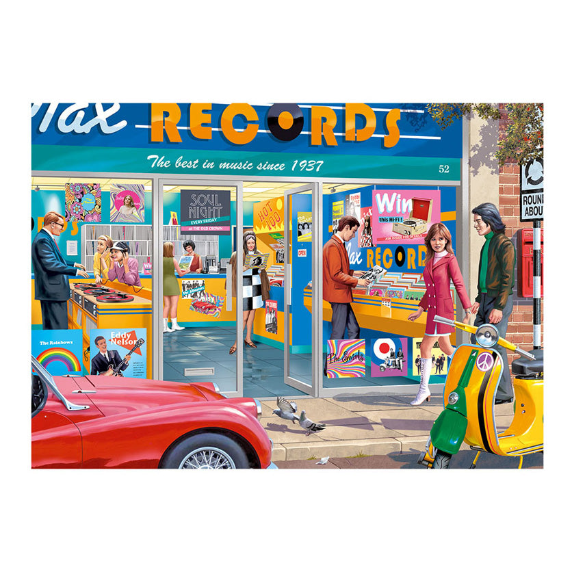 Jumbo Falcon Legpuzzel - de platenzaak, 1000st.