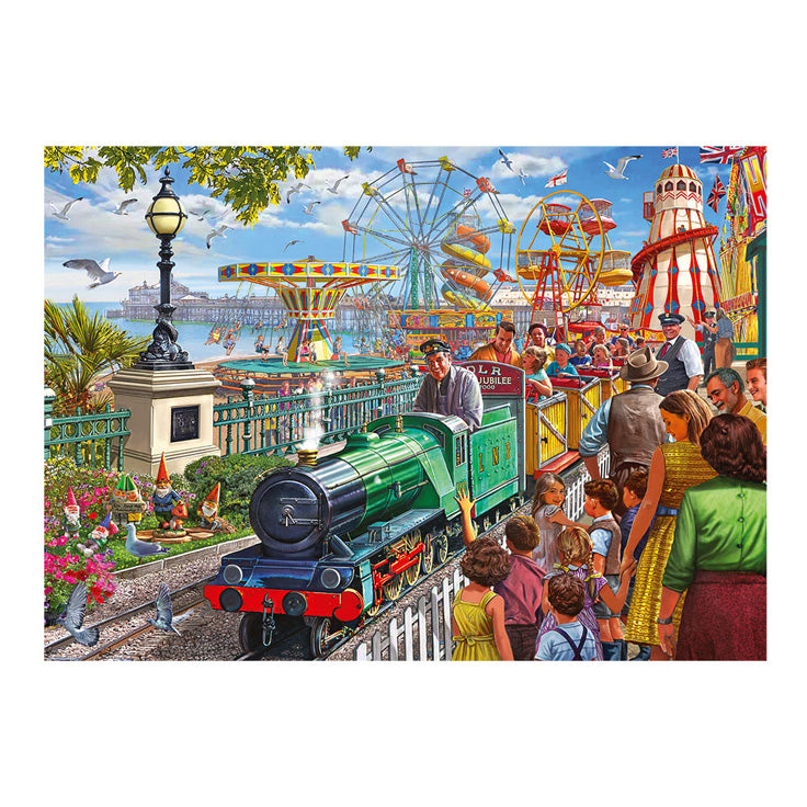 Jumbo valk beenpuzzel - plezier aan zee, 1000st.