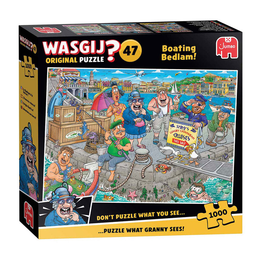 Jumbo wasgij original 47 legpuzzel - de boot in! - 1000st.