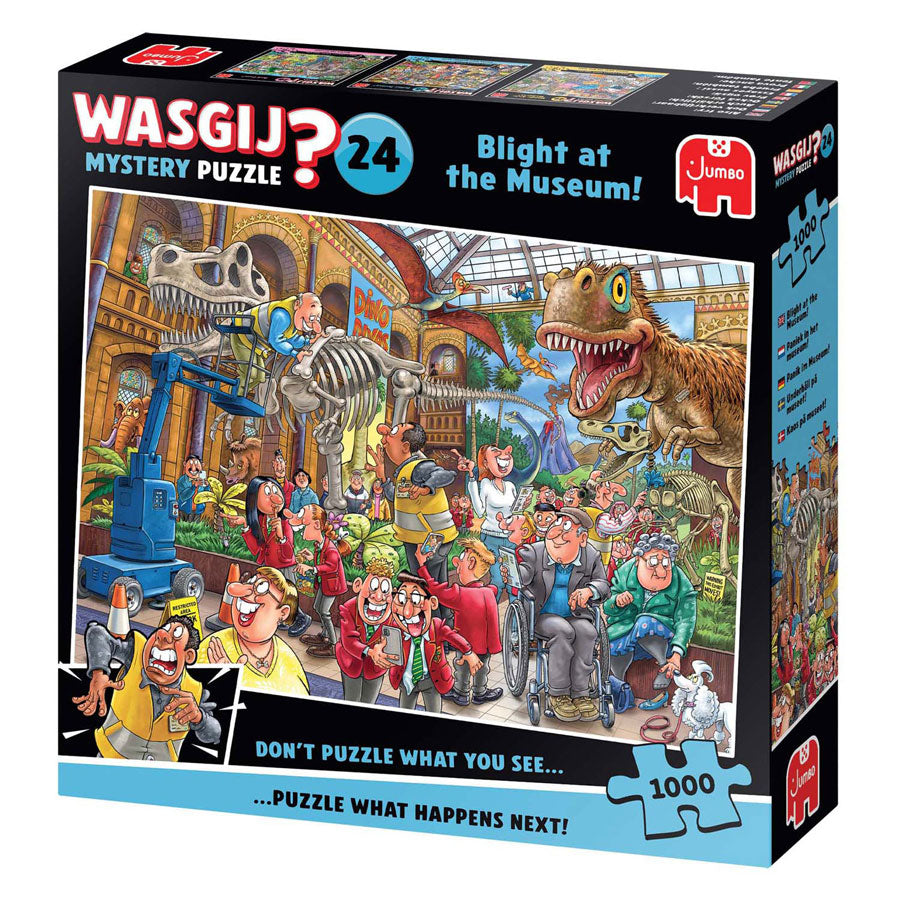 Jumbo wasgij mystery 24 legpuzzel - paniek in het museum!, 10000st.