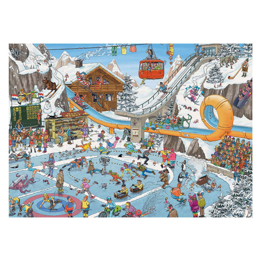 Jumbo jan van haasteren legpuzzel - winterspelen, 1000st.
