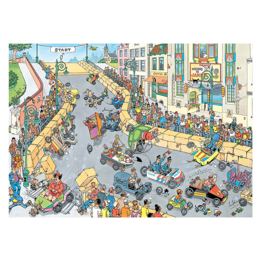 Jumbo jan van haasteren legpuzzel - de zeepkistenrace, 1000st.