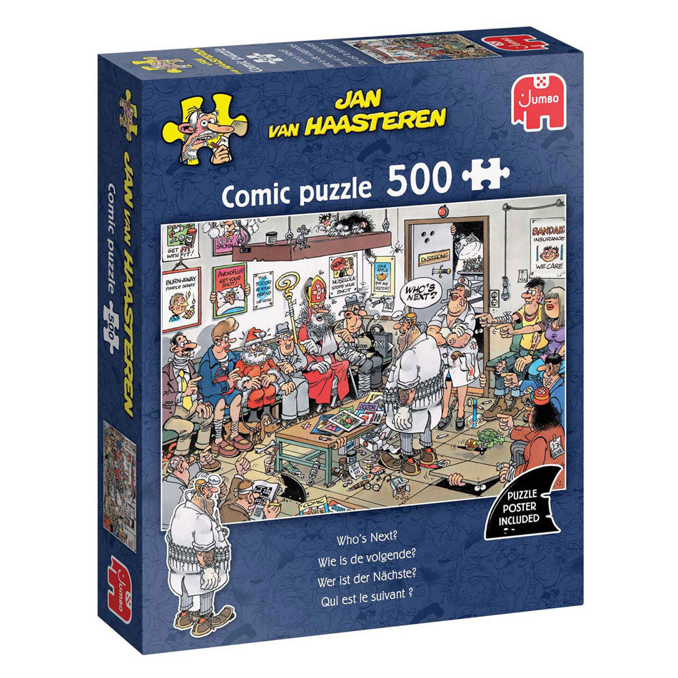 Jumbo jan van haasteren legpuzzel - wie is de volgende, 500st.
