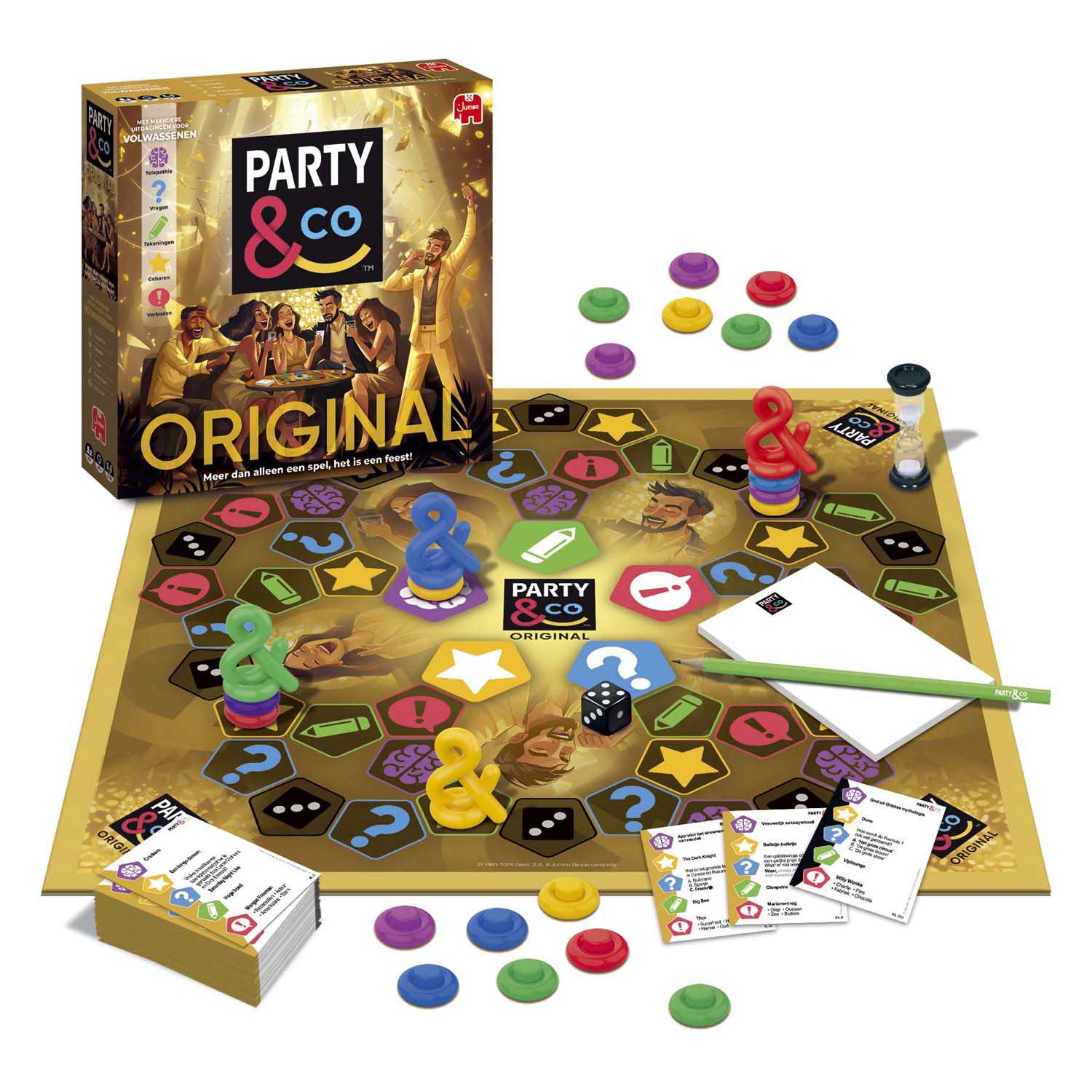 Jumbo party co. - original - vanaf 14 jaar - bordspel - partygame - actiespel