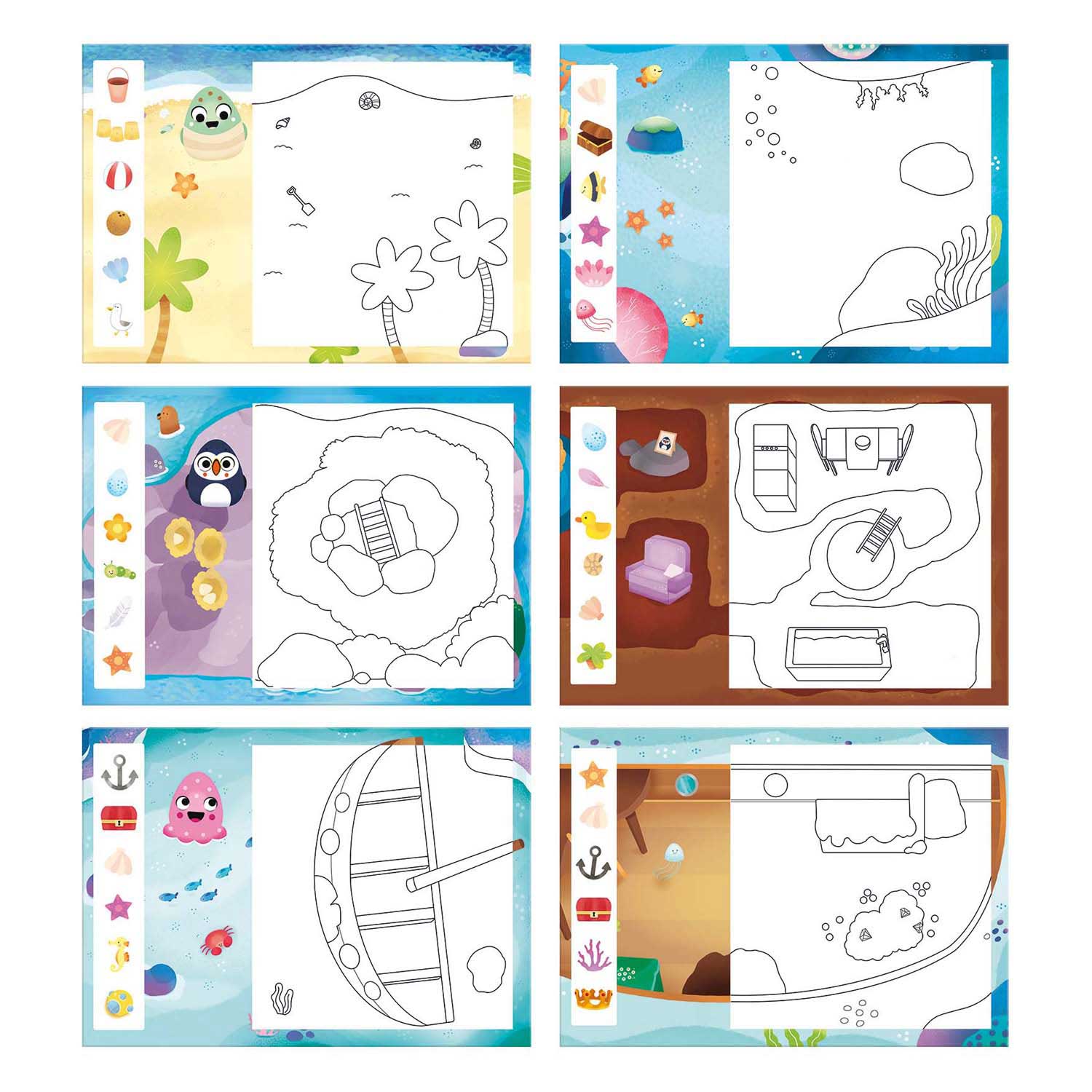 Jumbo water magic squishies zeedieren