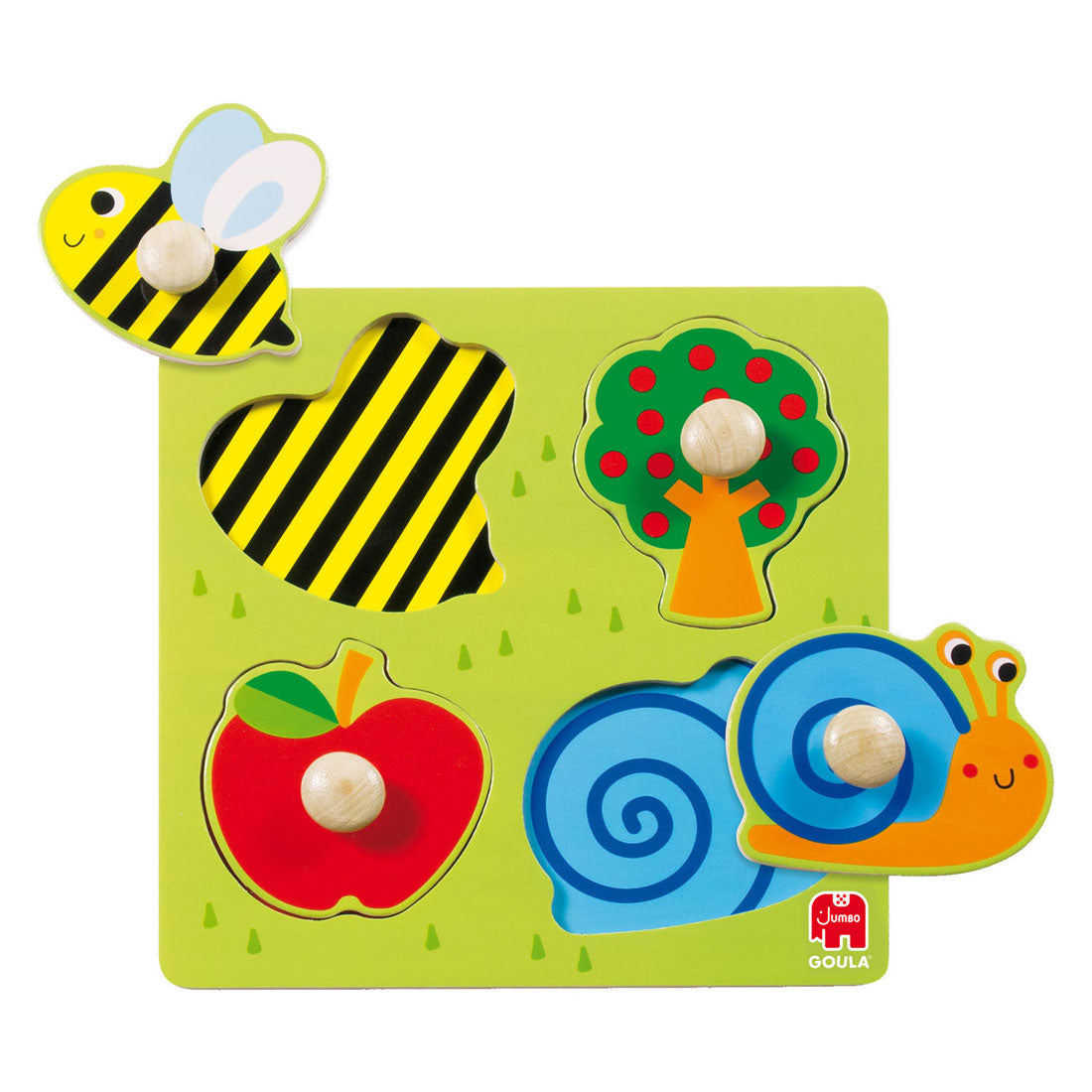 Goula jumbo noppenpuzzel boomgaard - 4st.
