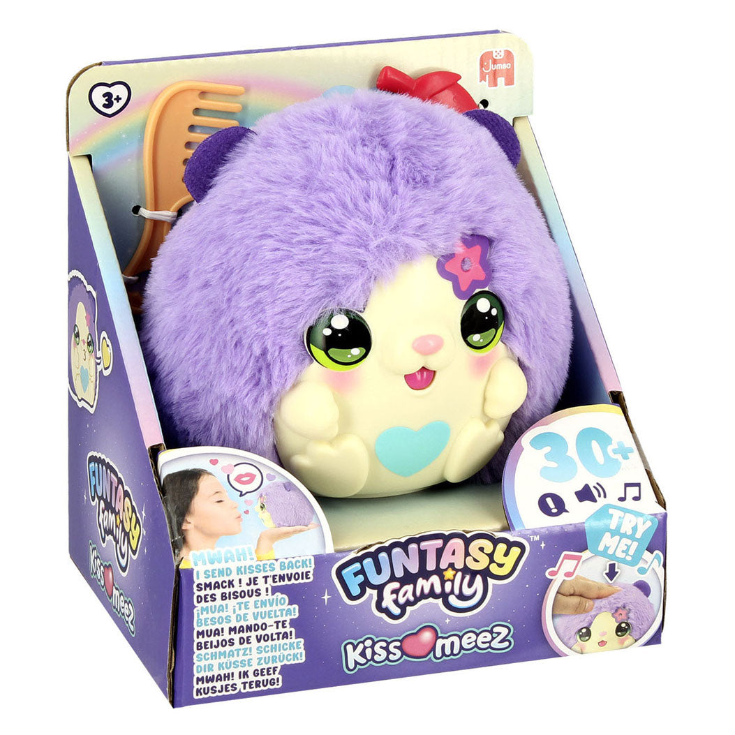 Jumbo funtasy family kiss-meez hamster - interactieve knuffel