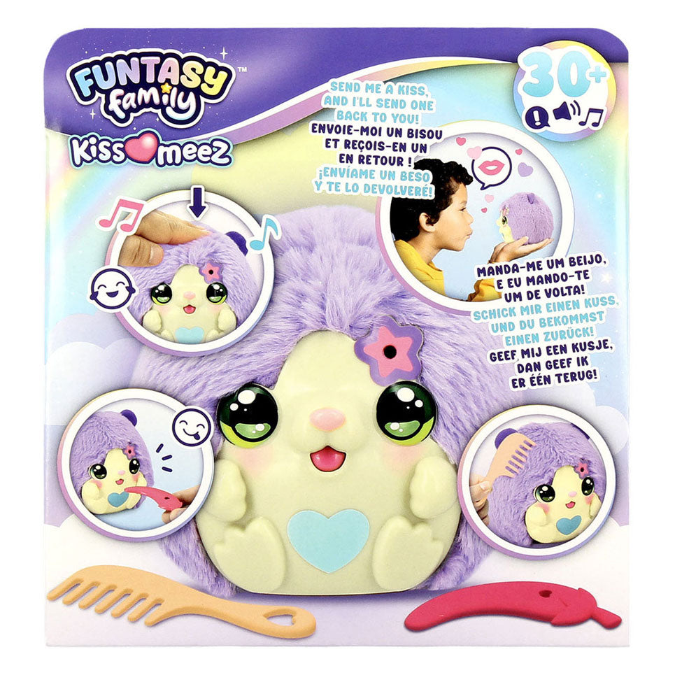 Jumbo funtasy family kiss-meez hamster - interactieve knuffel