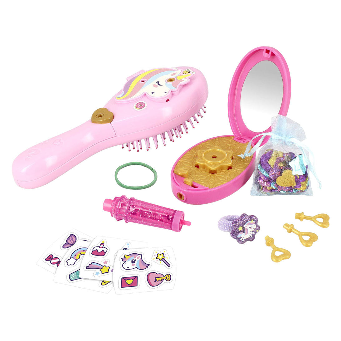 Jumbo funlockets geheime haarborstel met glinsters - 8st.