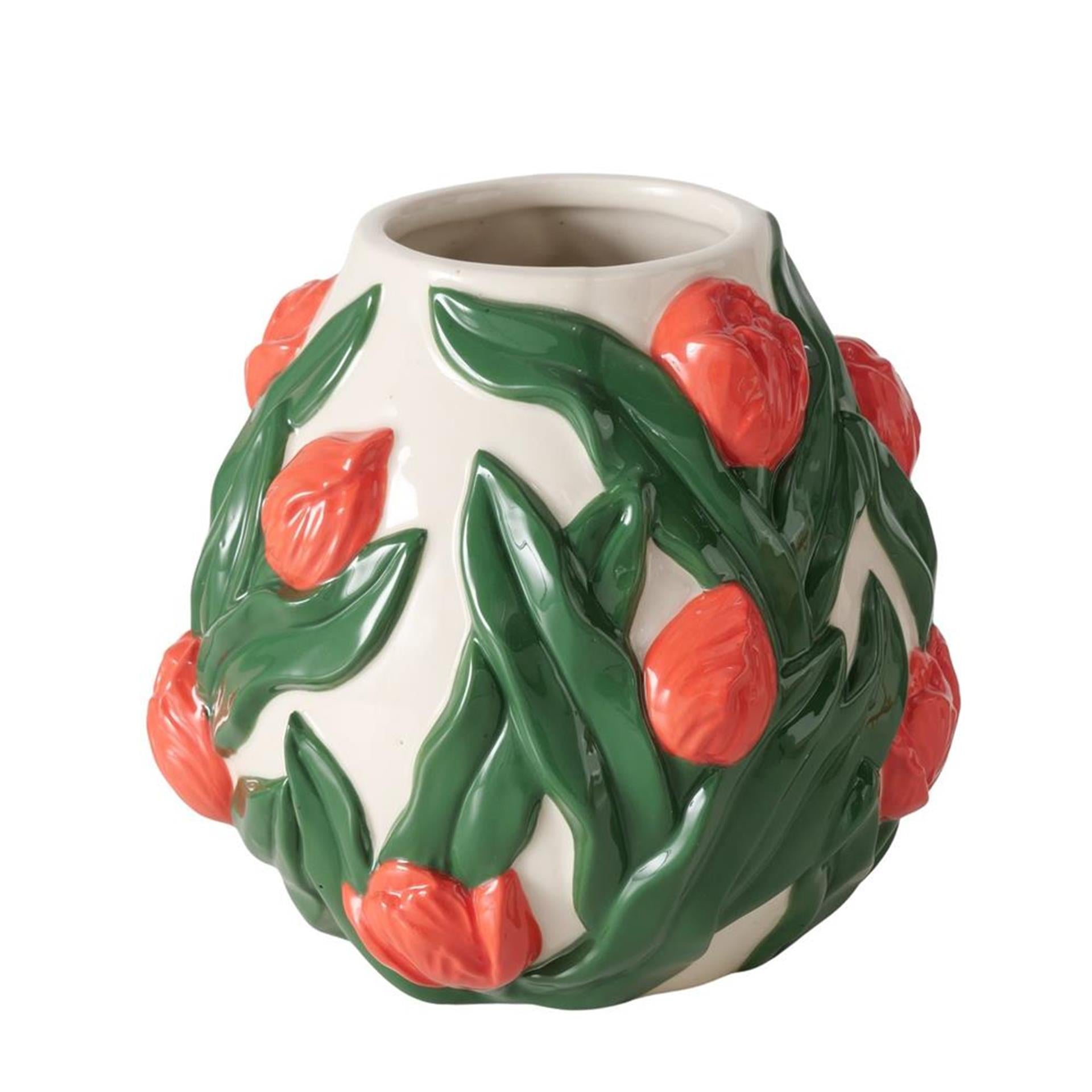 Boltze home vaas tulip h14cm