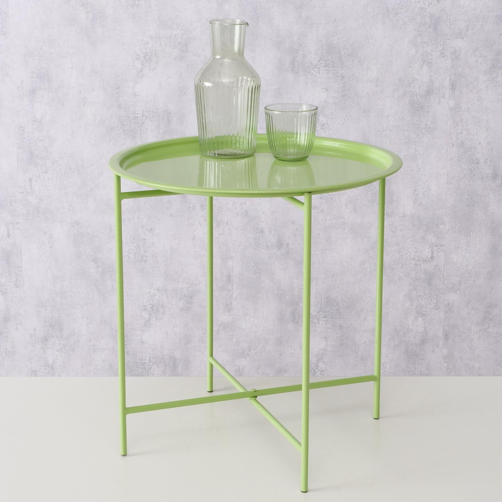 Boltze home dienbladtafel metaal groen