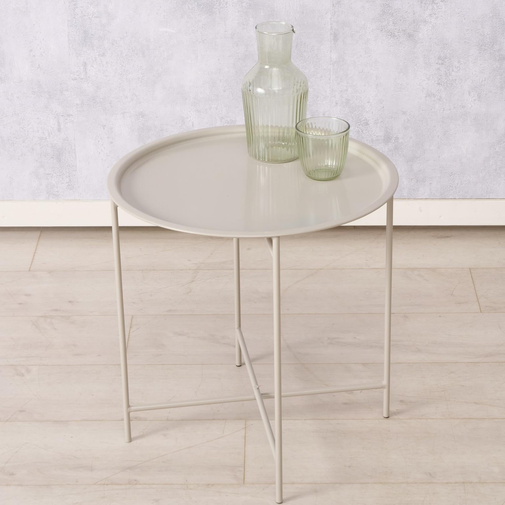 Boltze home bijzettafel rocko h47cm dia 46cm