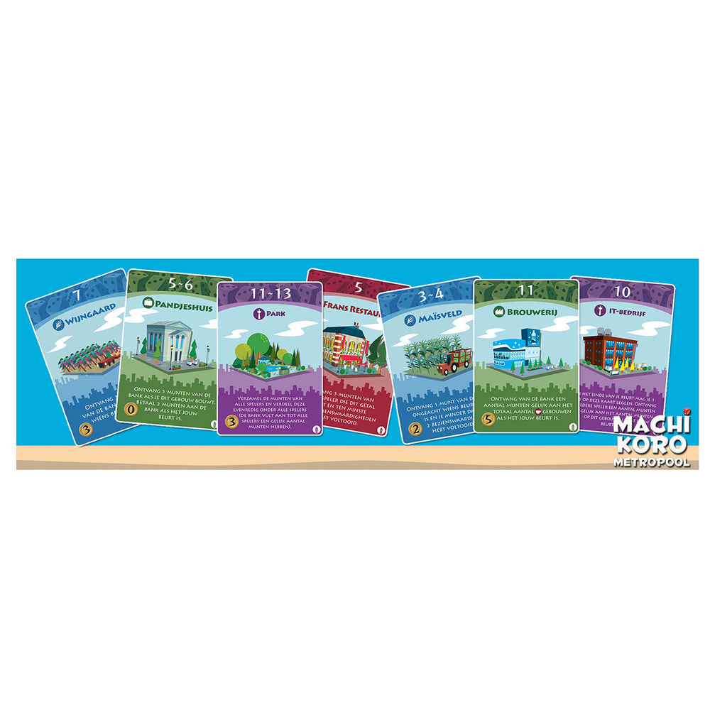 White goblin games machi koro uitbreiding - metropool
