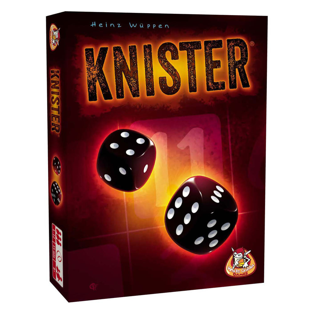 White goblin games - knister - dobbelspel - 1 tot 12 spelers - toegankelijk dobbelspel - vanaf 8 jaar - interactief spel