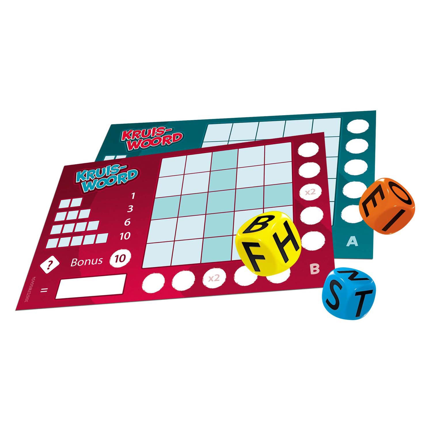 White goblin games - kruiswoord - dobbelspel - 1 tot 15 spelers - met letters scoreblok - voor liefhebbers van woordpuzzels - solo of met een grote groep