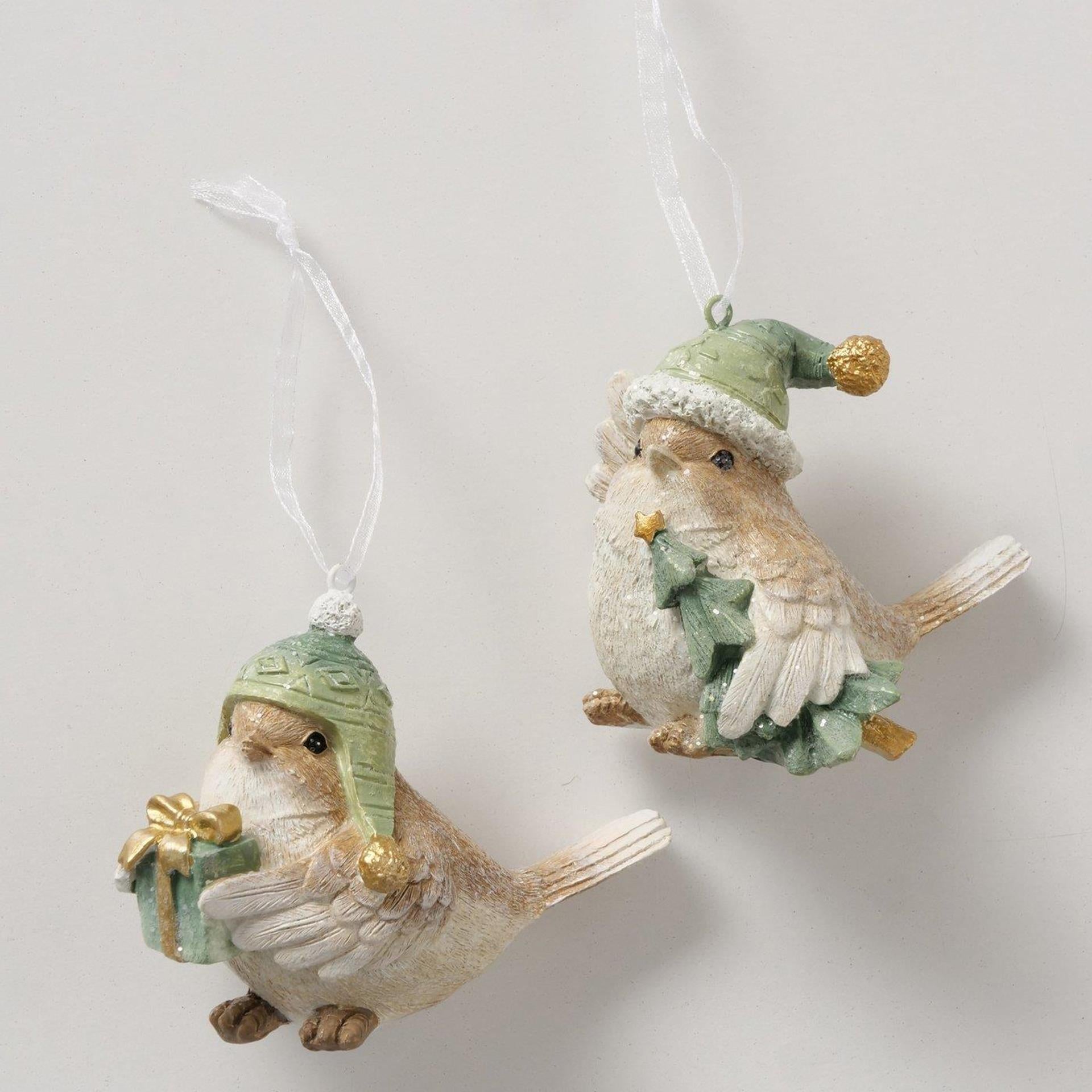 Boltze home kersthanger vogel 7,5x7cm