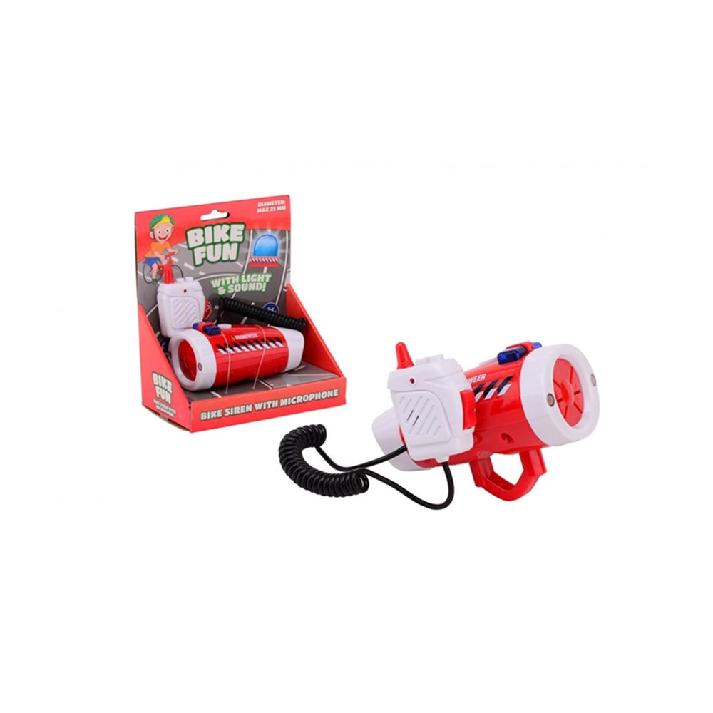 Moto fun sirène feu clignotant pompier avec micro