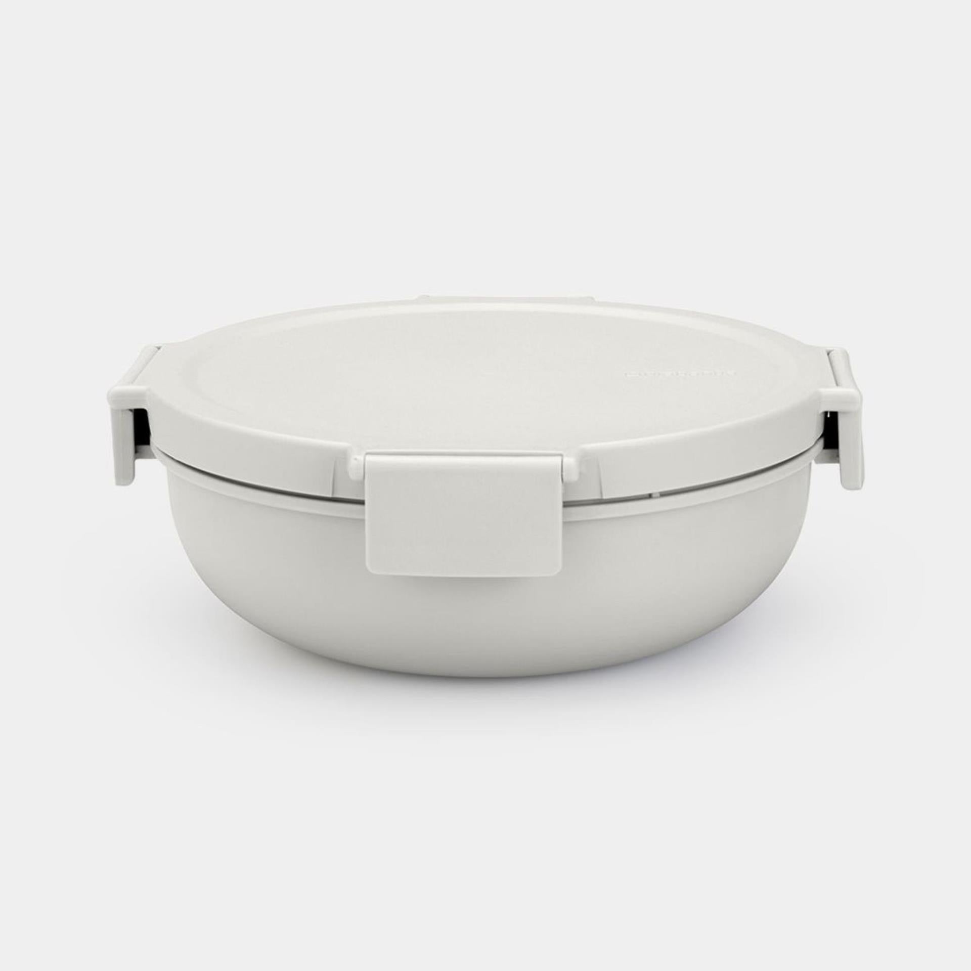 Brabantia salade lunchkom maak 1,3l lichtgrijs
