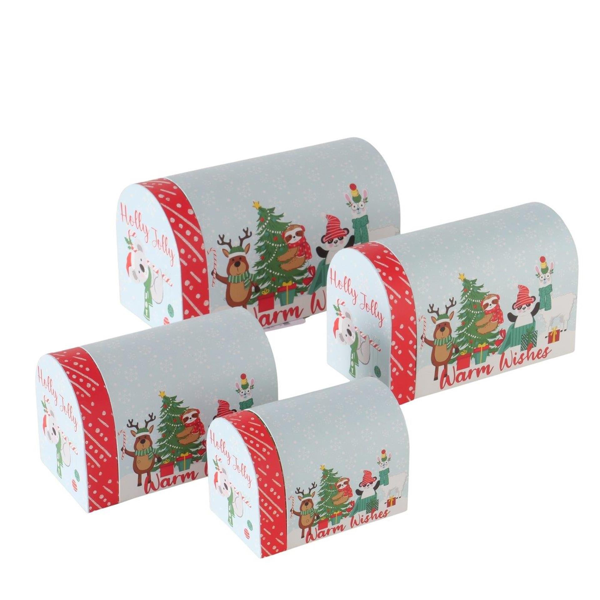 Boltze home geschenkdozenset hollyjolly 4-delig