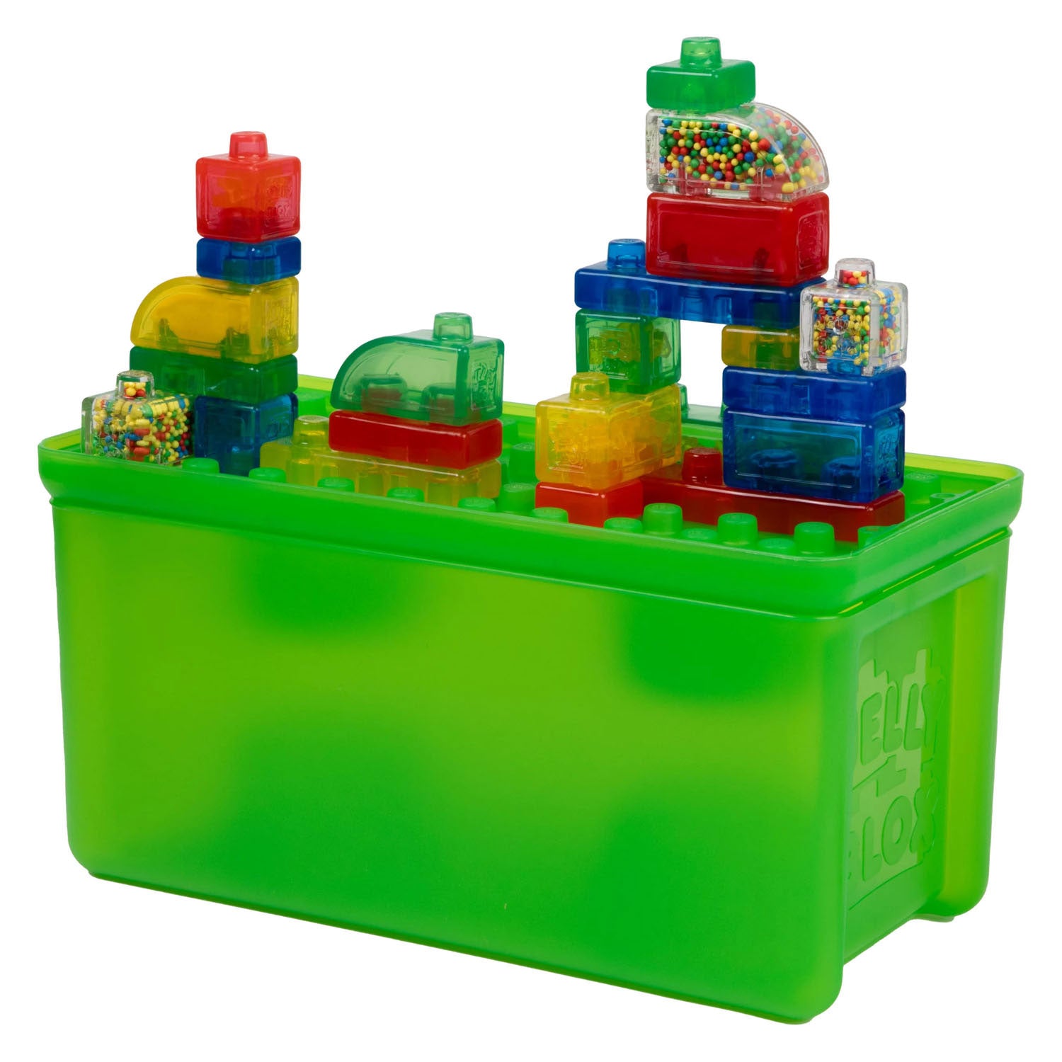 Goliath jelly blox storage box - constructiespeelgoed - zachte bouwblokken - pijnvrij spelen - vanaf 2 jaar - bpa vrij