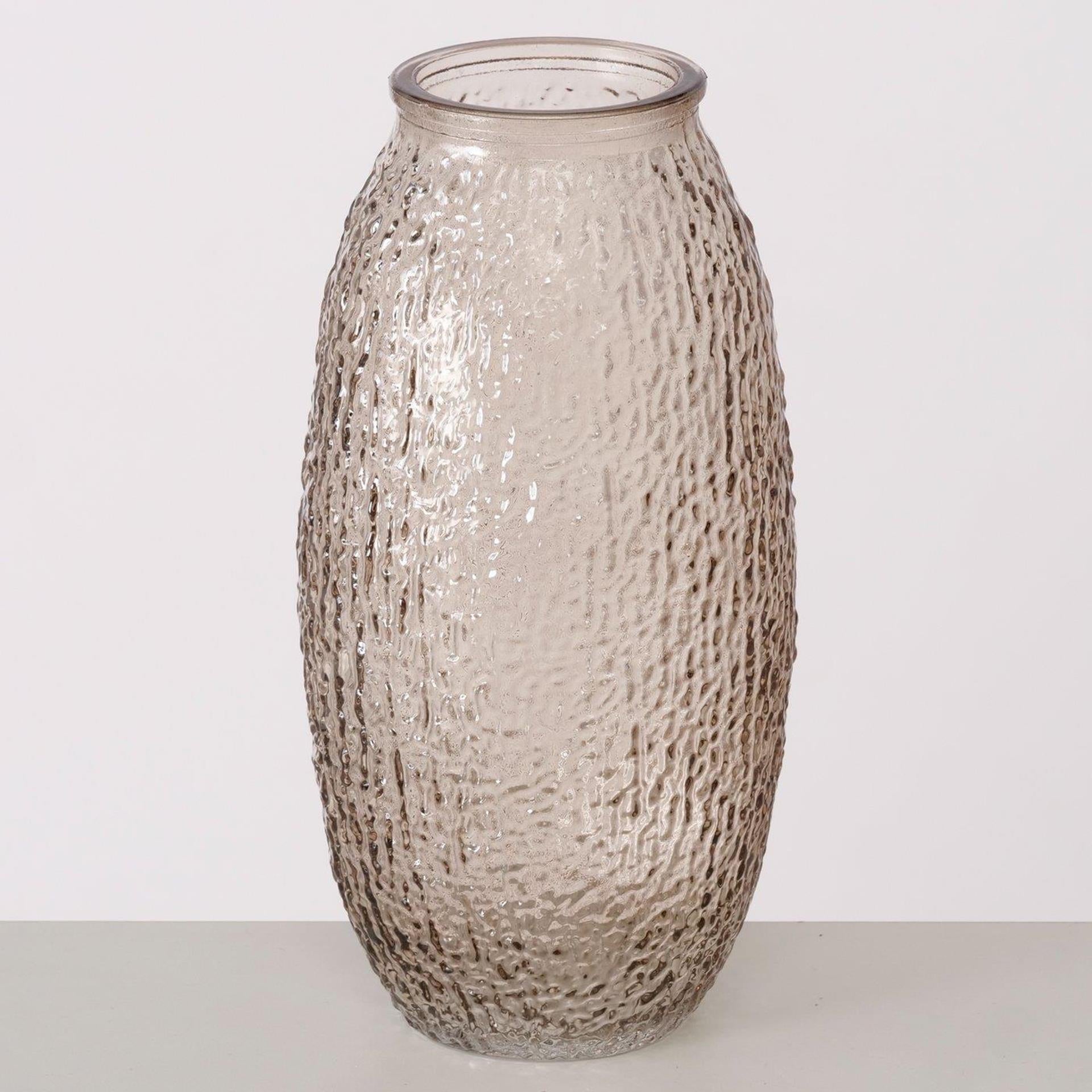 Boltze home vaas h20cm glas beige