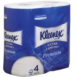 Toiletpapier kleenex 8484 4-laags wit