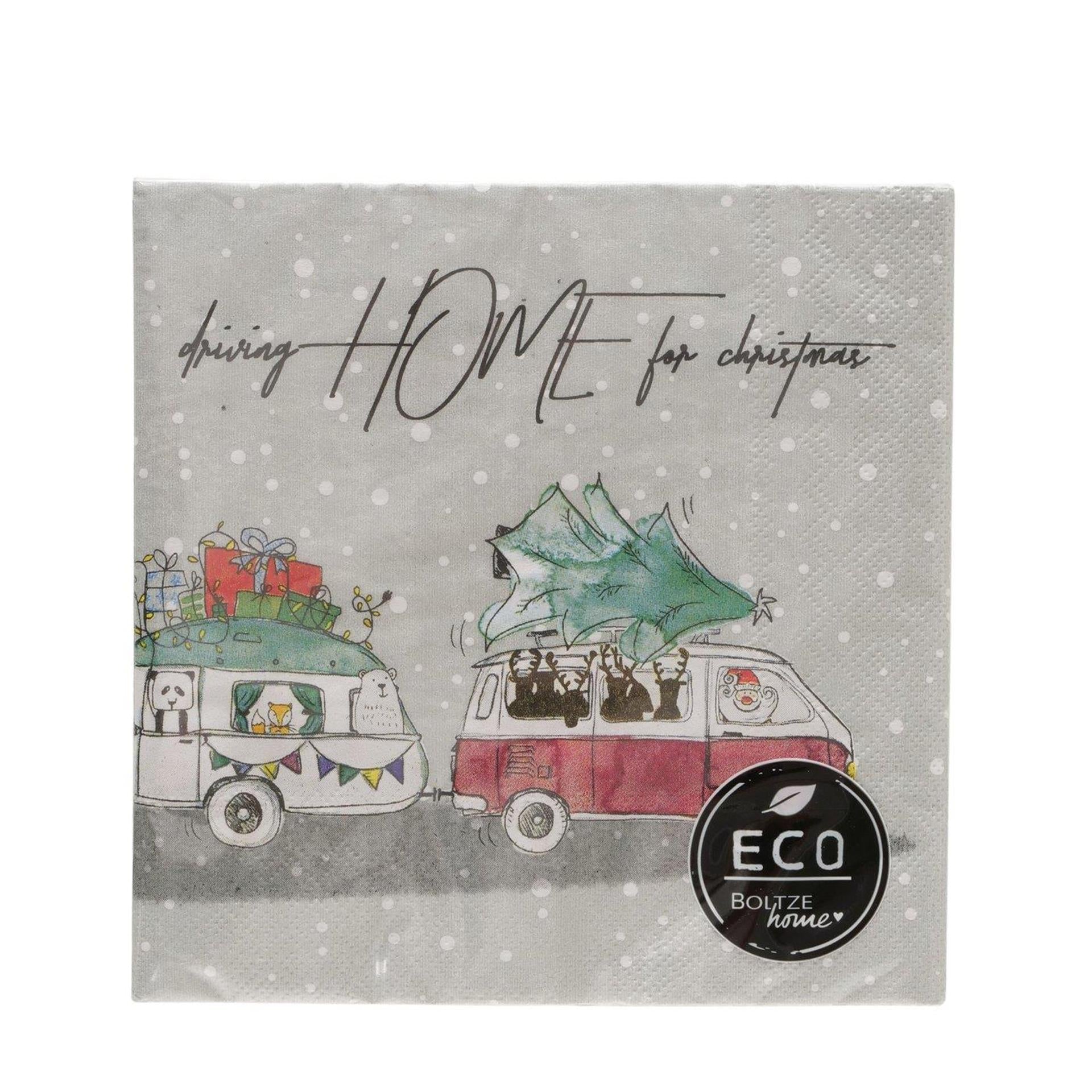 Boltze home servetten camper gerecycled papier 33cm