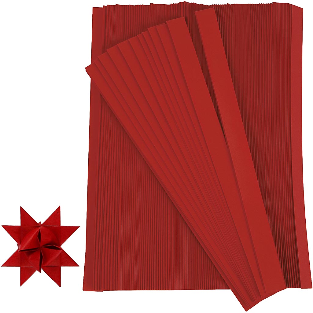 Vlechtstroken, l: 45 cm, d 4,5 cm, b: 10 mm, rood, 500 stroken 1 doos