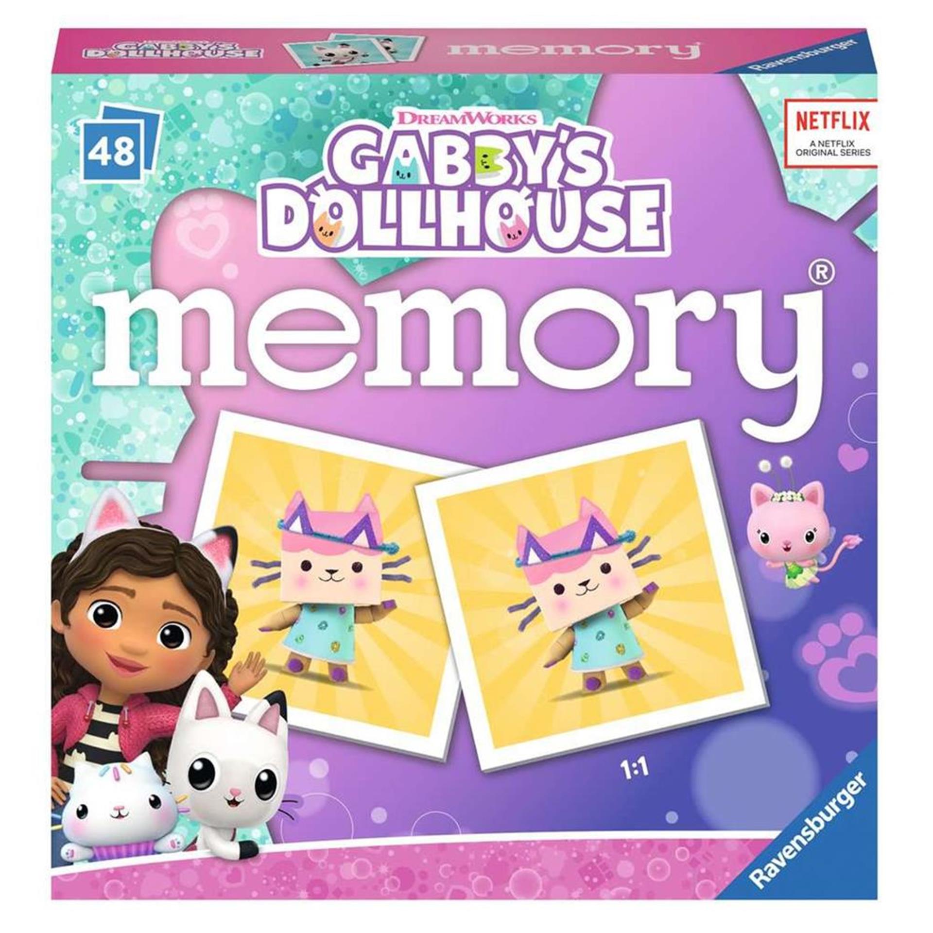 Ravensburger gabby #039;s poppenhuis memory 48 kaarten