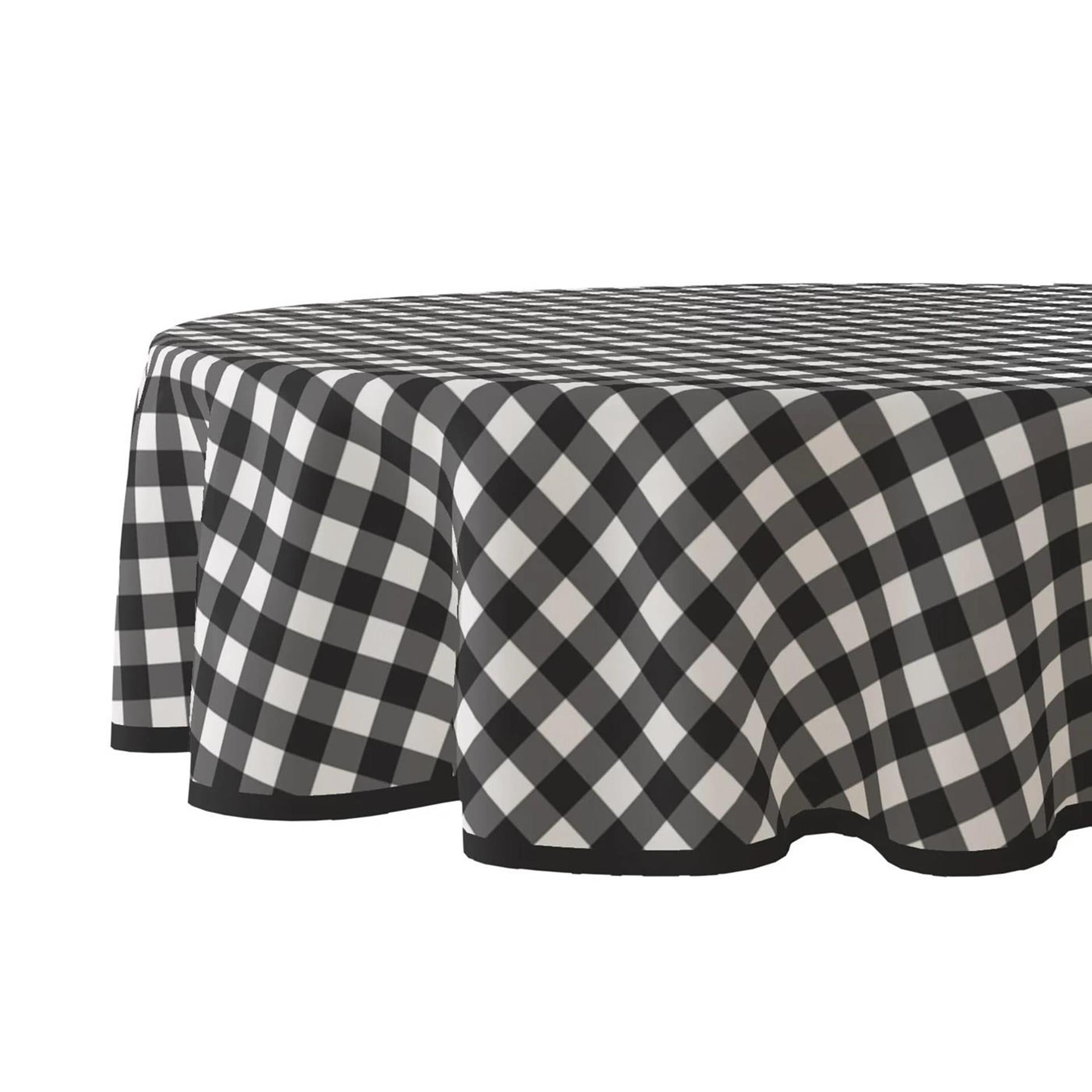 Wicotex tafelzeil rond ruit zwart - 160cm