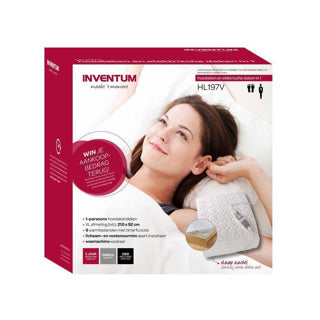 Inventum hl197v 1-persoons elektrische onderdekken en hoeslaken 2 in 1