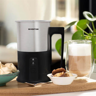 Inventum mk350 melkopschuimer zwart RVS