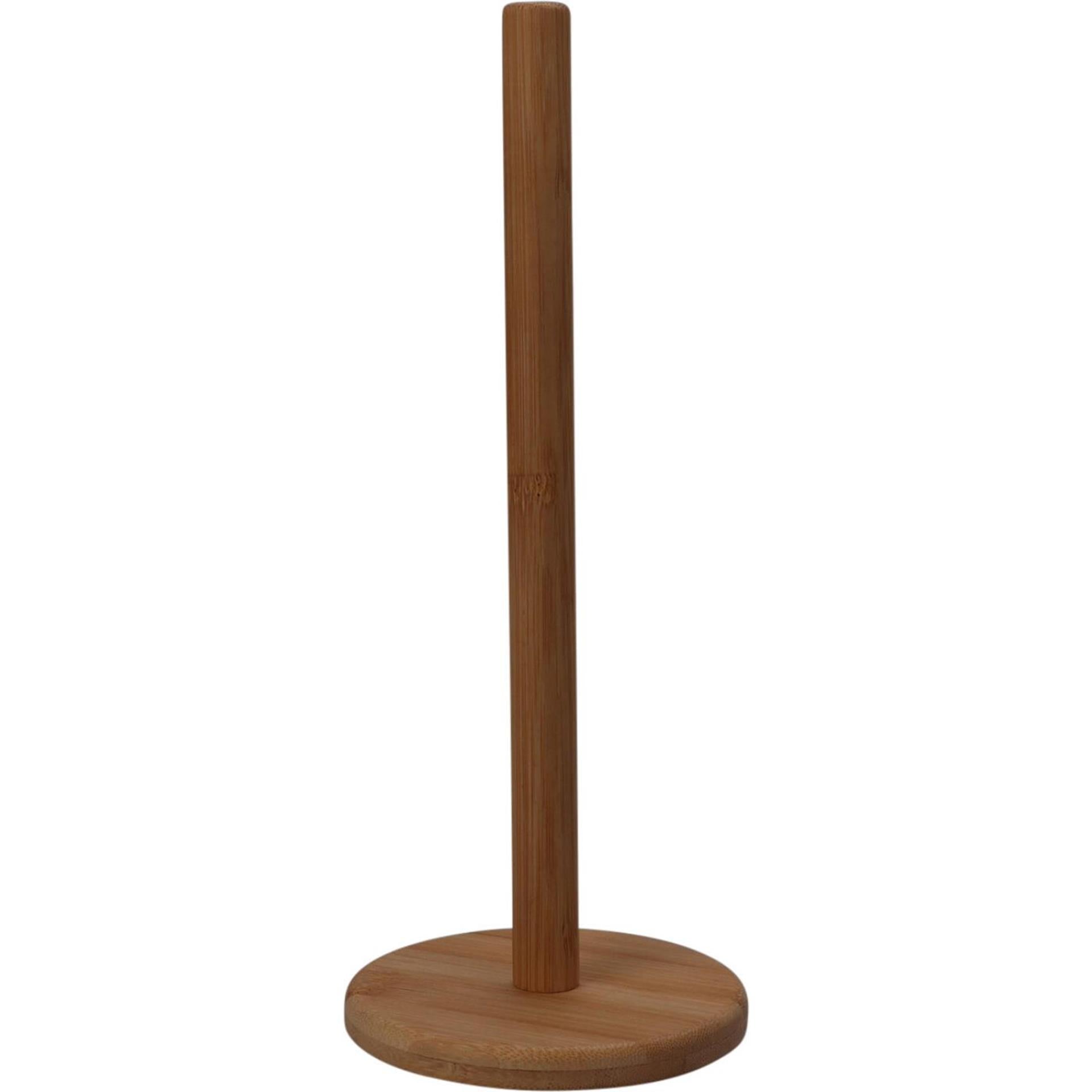 Excellent houseware keukenrolhouder bamboe 31cm