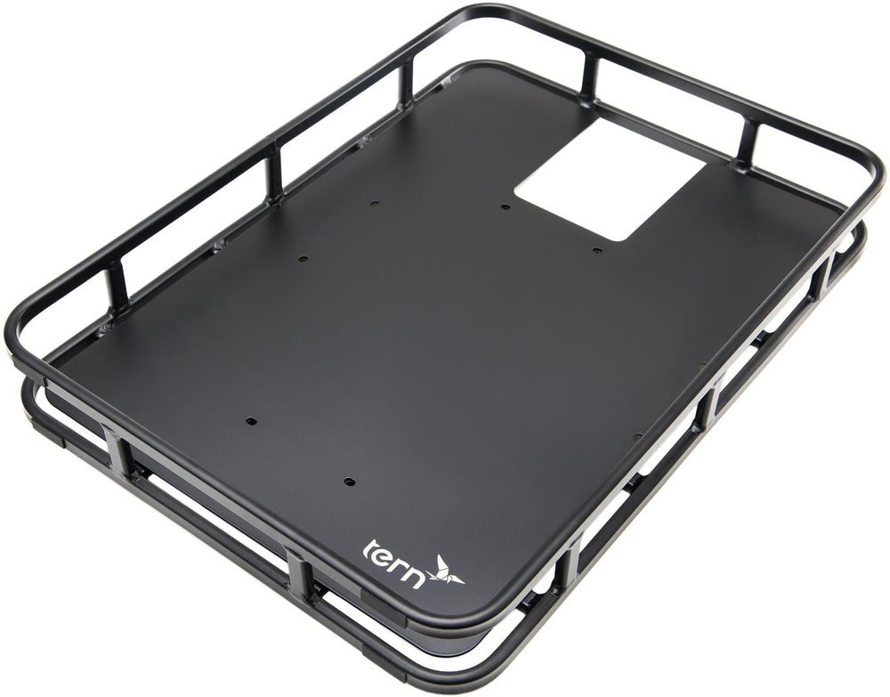 Tern bagagedrager, achterop shortbed tray rear rack shortbed tray alu, bl.