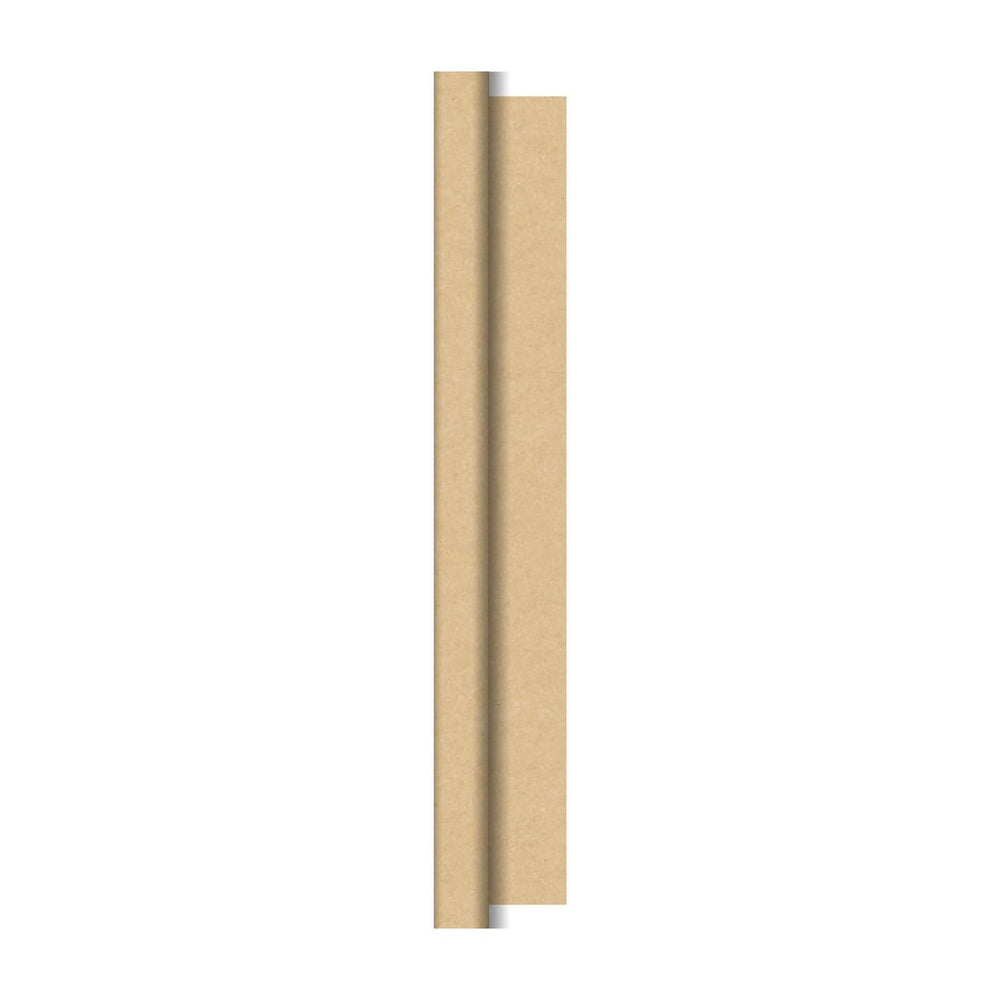 Duni tafellaken op rol natural brown cel 118x500cm