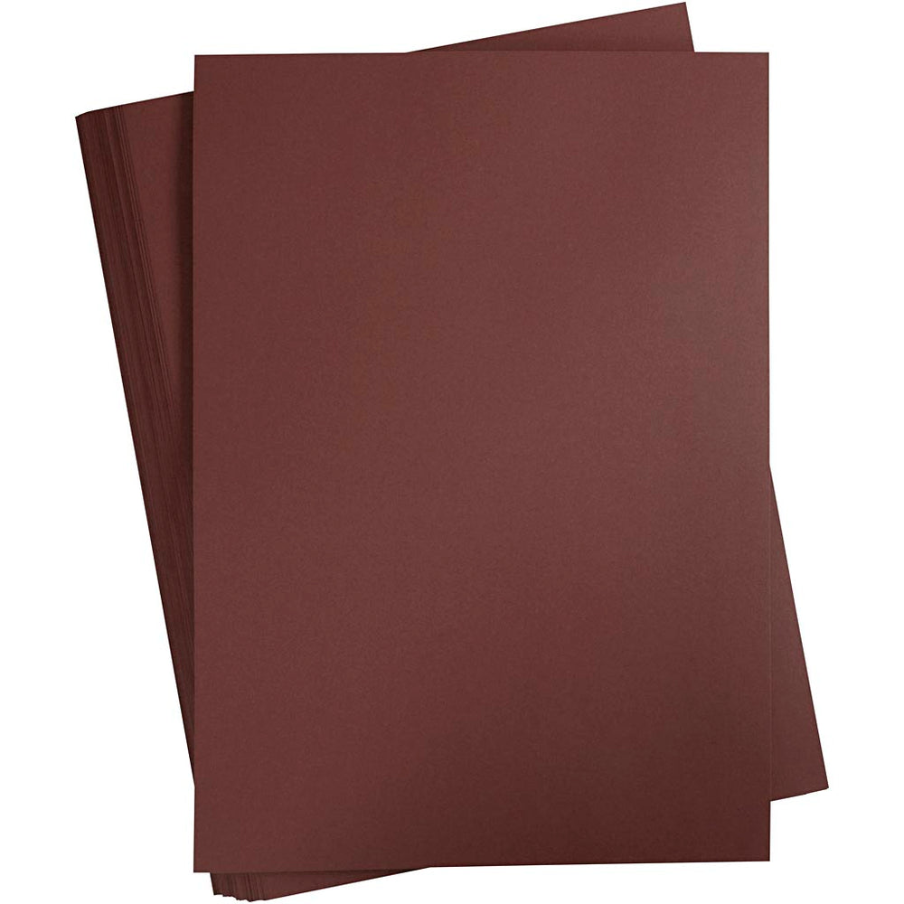 Gekleurd karton, a2, vel 420x594 mm, 180 gr, donkerbruin, 100 vel 1 doos