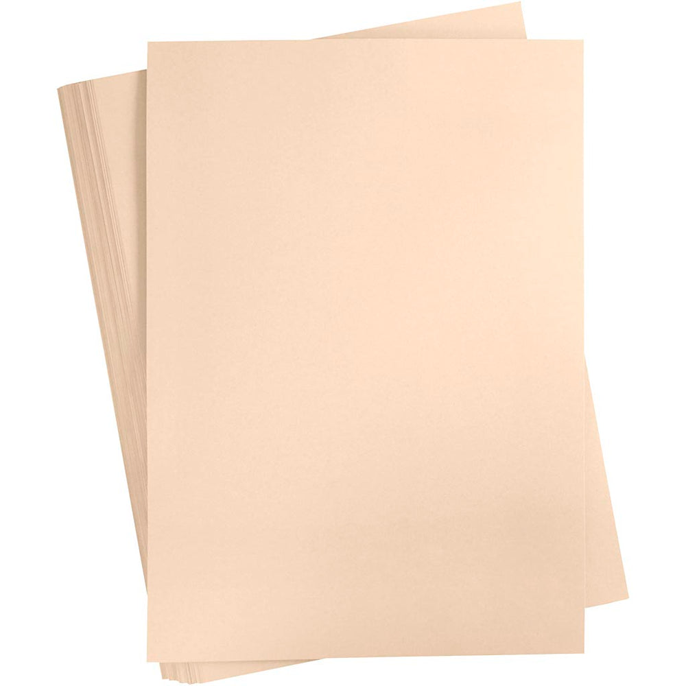 Gekleurd karton, a2, vel 420x594 mm, 180 gr, beige, 100 vel 1 doos
