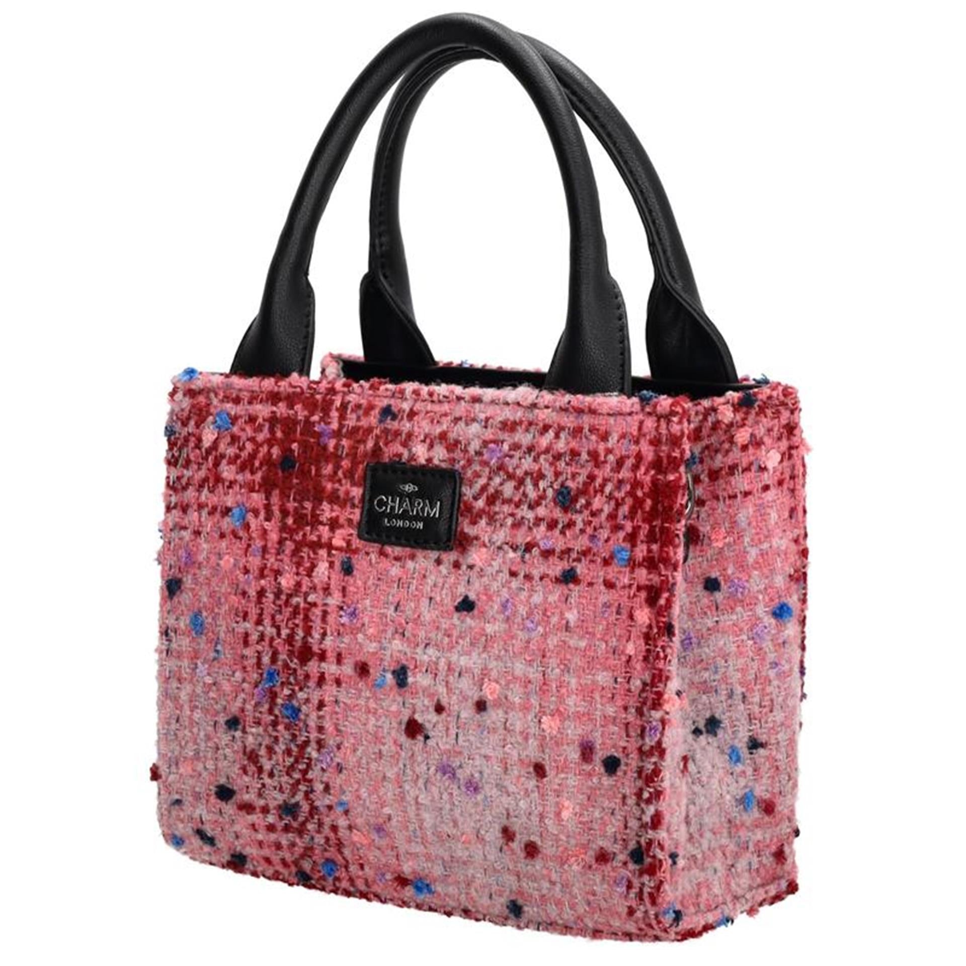 Charm london finsbury handtas roze-rood