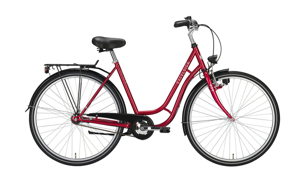 Excelsior stadsfiets touring mod. 24 bike touring 26 45 tour 3sp red met.