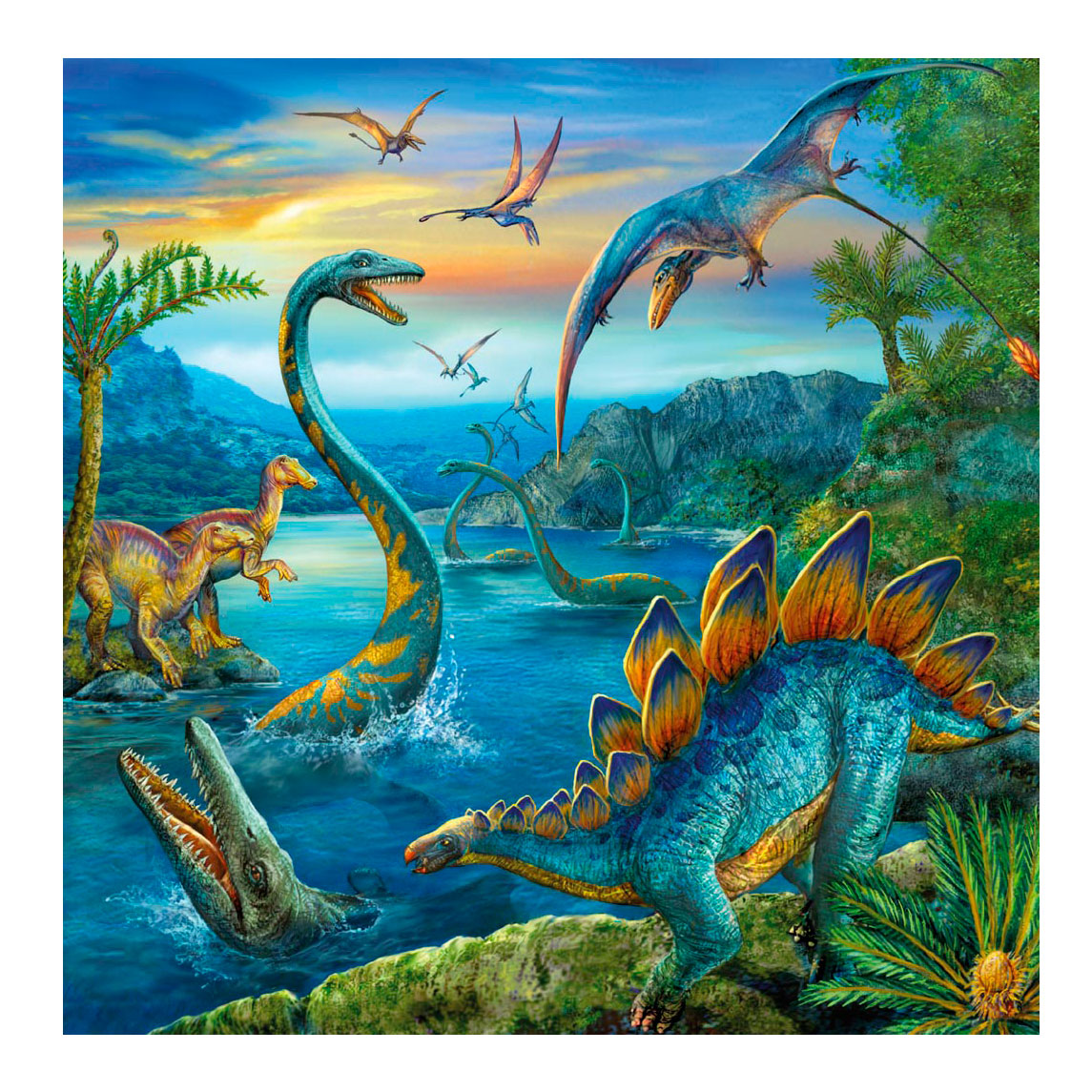 Ravensburger dinosauriërs puzzelset | 3 x 49 stukjes