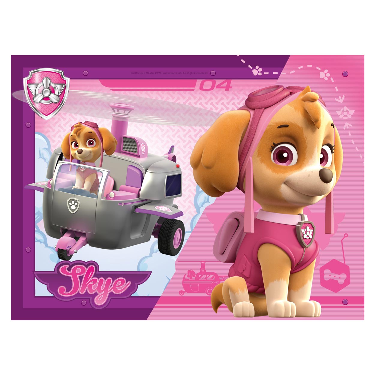 PAW Patrol Puzzel - Puppy's op Pad, 4in1