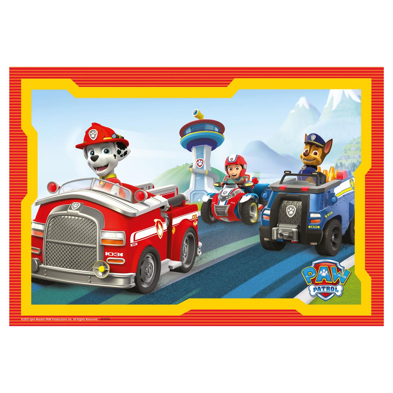 Ravensburger paw patrol in actie - 2 x 12 stukjes - kinderpuzzel