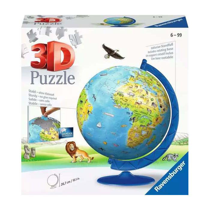 Ravensburger - XXL 3D Kinderwereldbol 180st.
