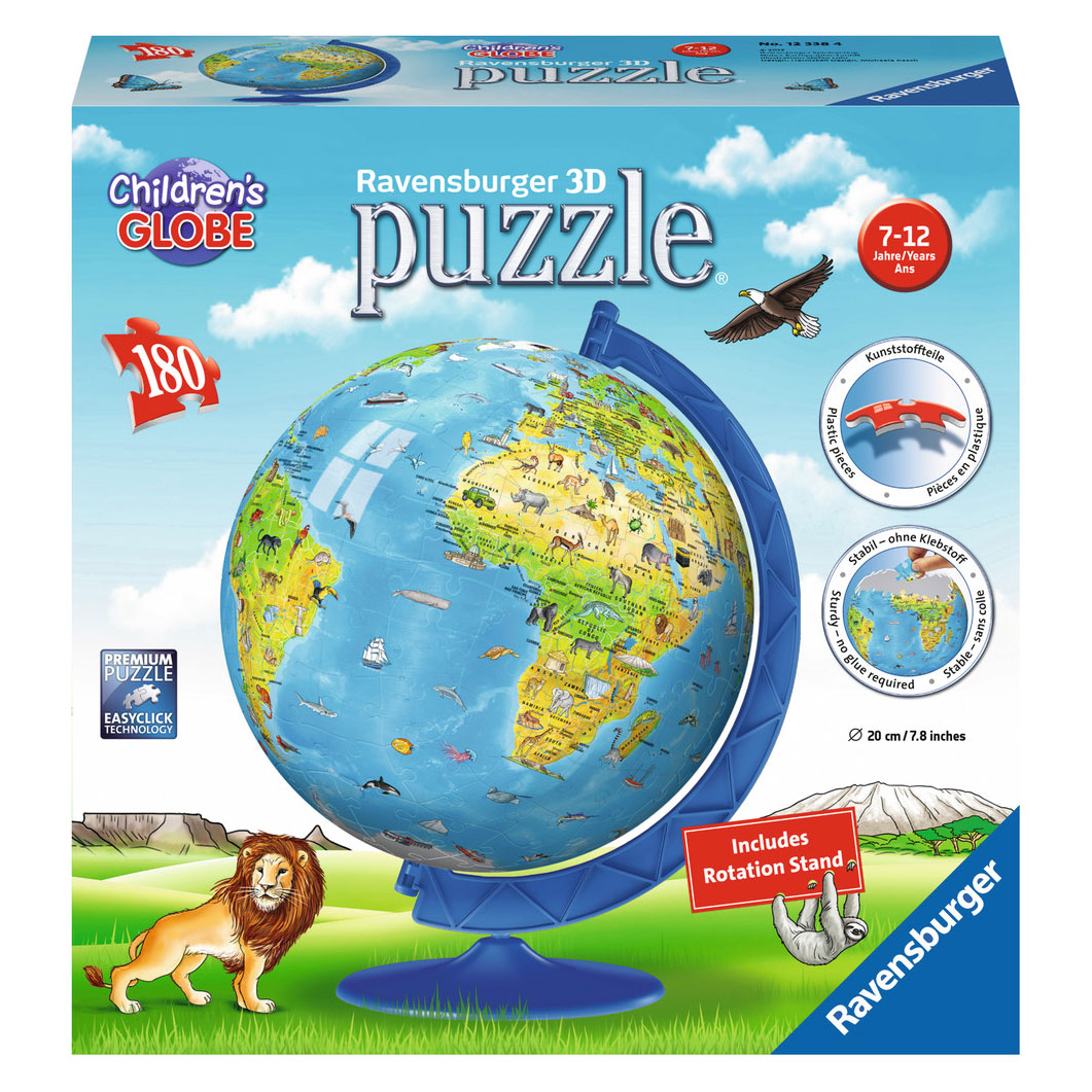 Ravensburger - XXL 3D Kinderwereldbol 180st.