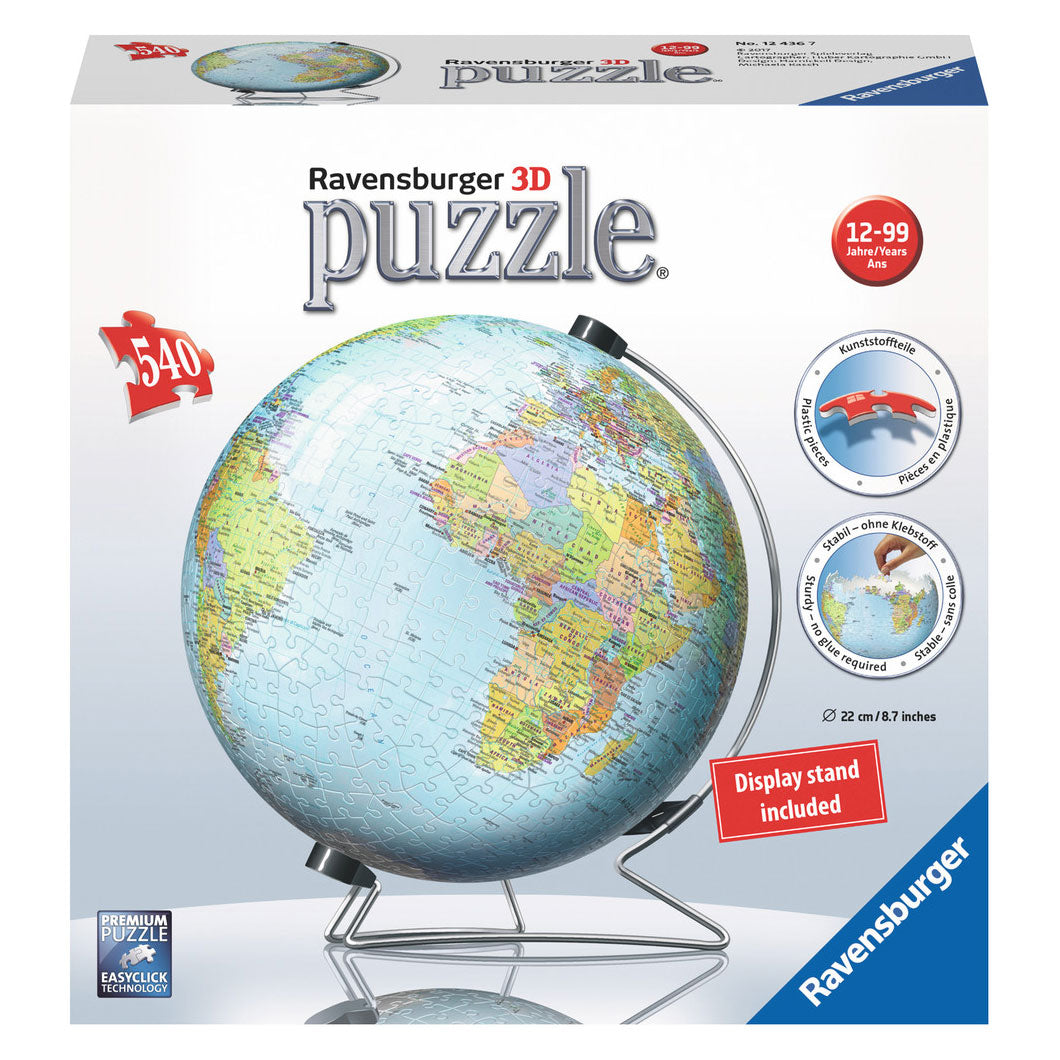 Ravensburger - 3D Wereldbol Aarde 540st.