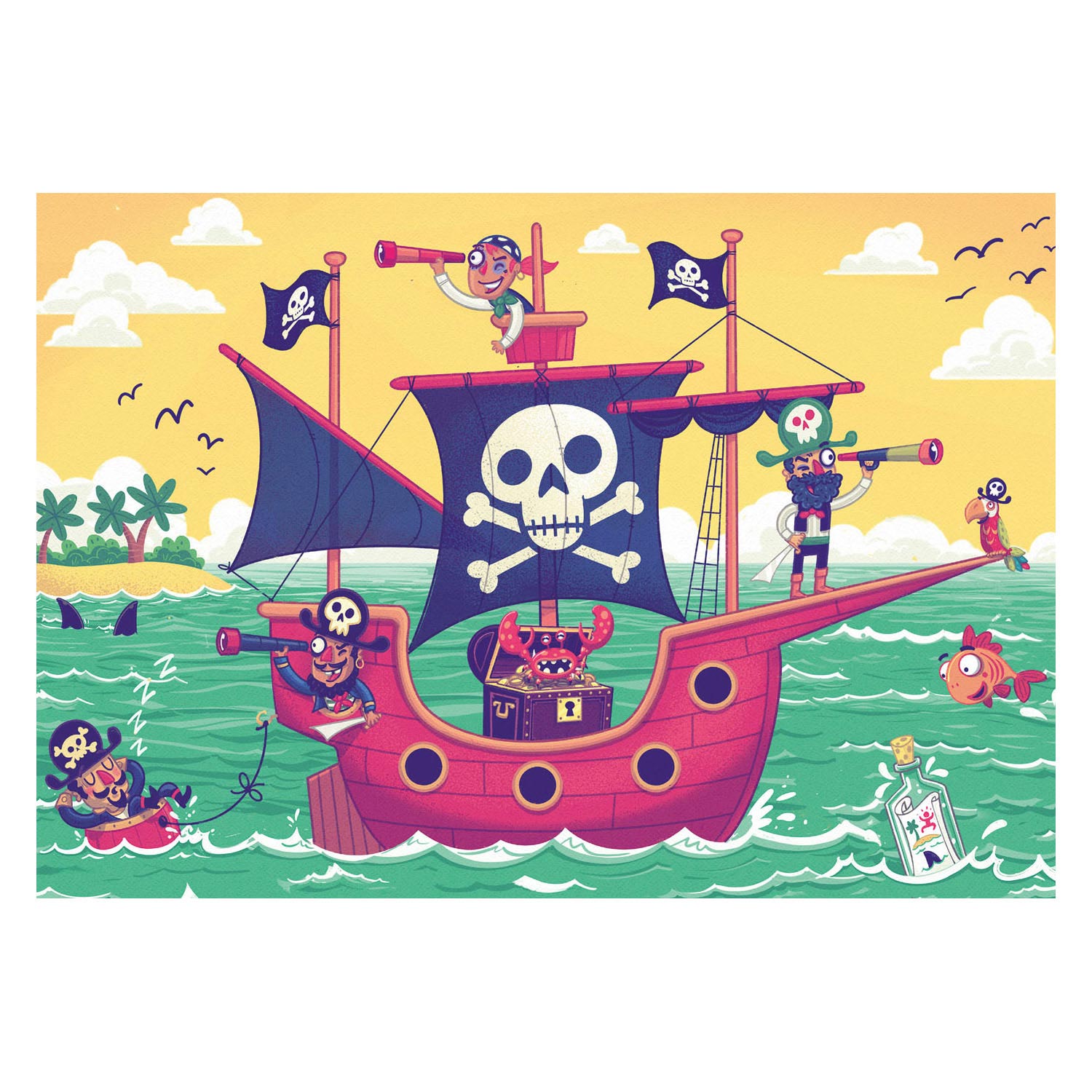 Ravensburger - Puzzel - Land in Zicht 2x24 stuks