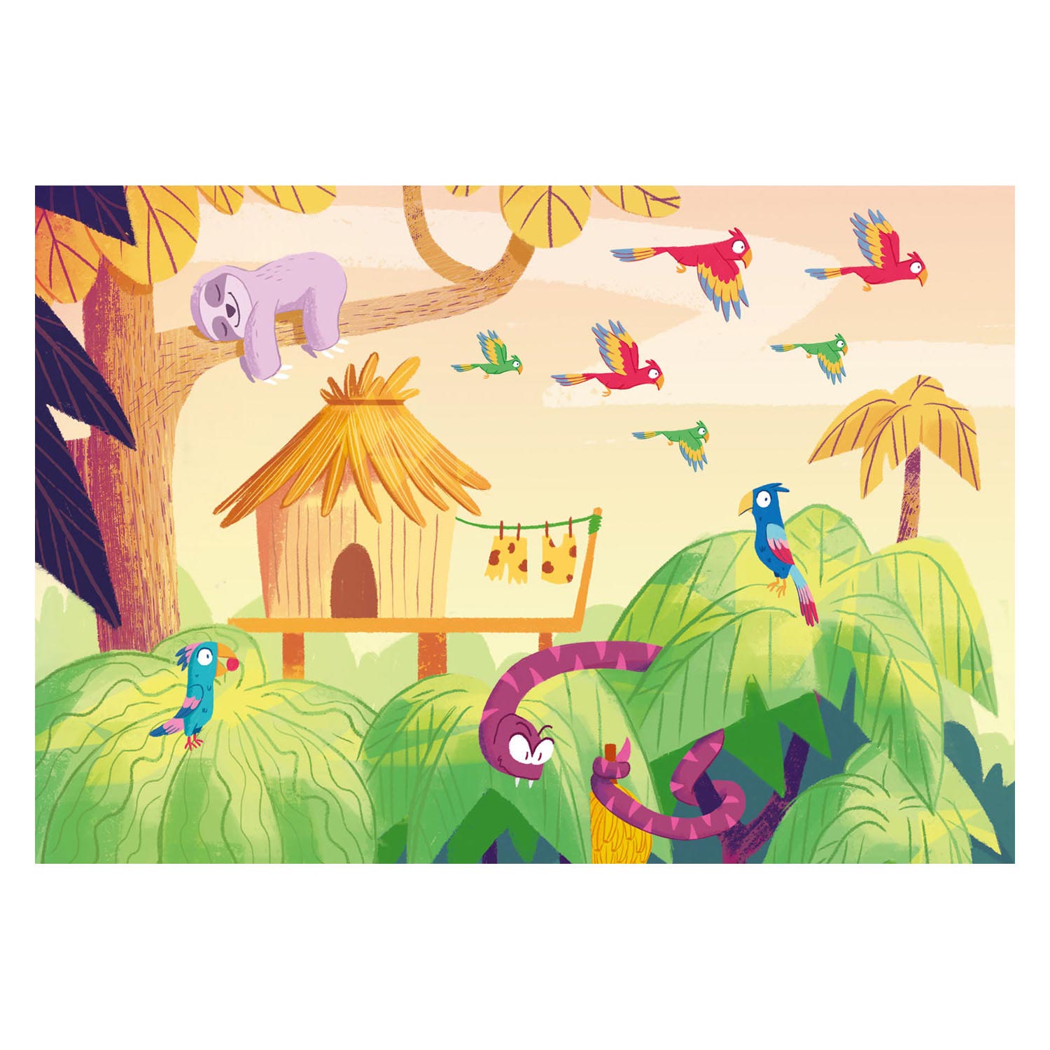 Ravensburger - Puzzel - Jungle Avontuur 2x24 stuks